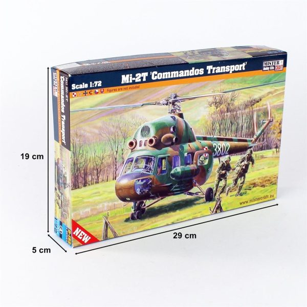 1/72 Mi-2T (Komando) Helikopter Maketi, Mister Craft D152 - Görsel 5