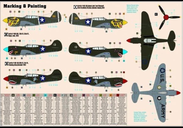 1/72 P-40E (Aleut Kaplanı) Savaş Uçağı Maketi, Mister Craft D202 - Görsel 2