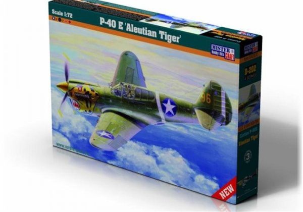 1/72 P-40E (Aleut Kaplanı) Savaş Uçağı Maketi, Mister Craft D202