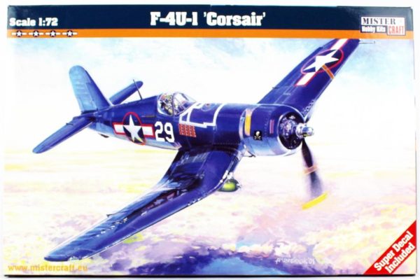1/72 F-4U-1A Corsair Savaş Uçağı Maketi, Mister Craft D205