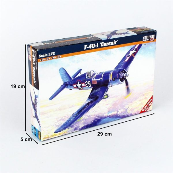 1/72 F-4U-1A Corsair Savaş Uçağı Maketi, Mister Craft D205 - Görsel 5