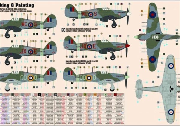 1/72 Hawker Hurricane Mk.IIc Savaş Uçağı Maketi, Mister Craft D208 - Görsel 2