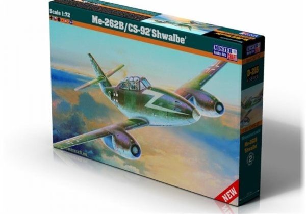 1/72 Me-262B-1a (Çift Koltuk) Savaş Uçağı Maketi, Mister Craft D215
