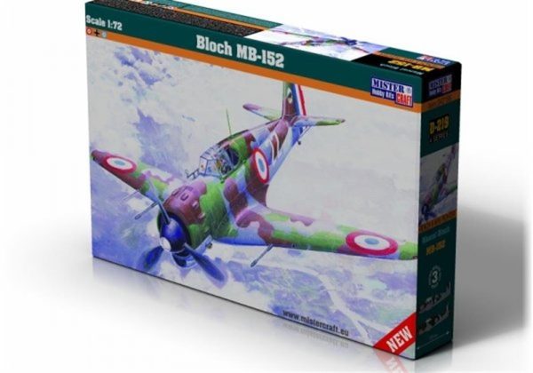 1/72 Bloch MB-152 Savaş Uçağı Maketi, Mister Craft D219