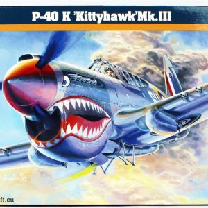 1/72 P-40 K Kittyhawk Mk.III Savaş Uçağı Maketi, Mister Craft D220