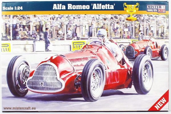 1/24 Alfa Romeo Alfetta Yarış Arabası Maketi, Mister Craft D222