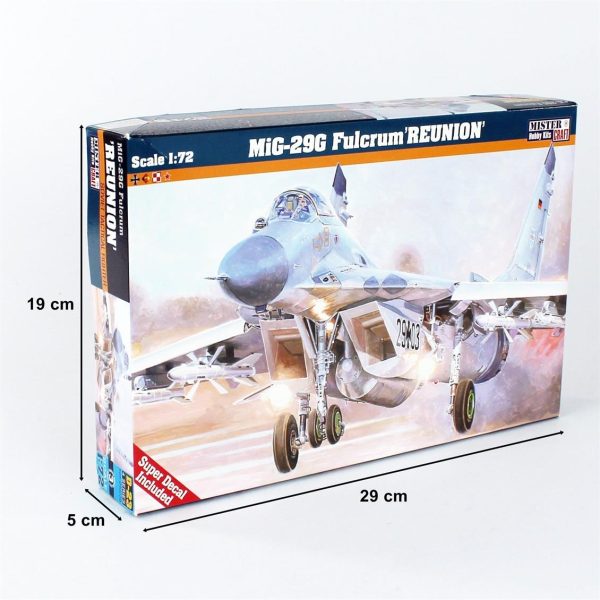 1/72 MIG-29G Fulcrum Luftwaffe (Doğu-Batı Almanya Birleşmesi) Savaş Uçağı Maketi, Mister Craft D023 - Görsel 3