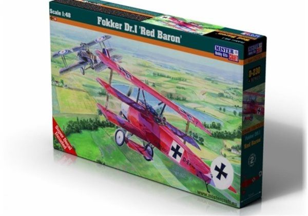 1/48 Fokker Dr.I (Kızıl Baron) Savaş Uçağı Maketi, Mister Craft D230