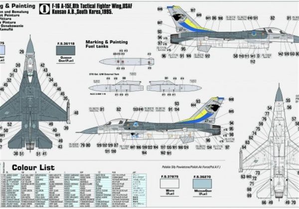 1/72 F-16A-15 (Silahçı 85) Savaş Uçağı Maketi, Mister Craft D033