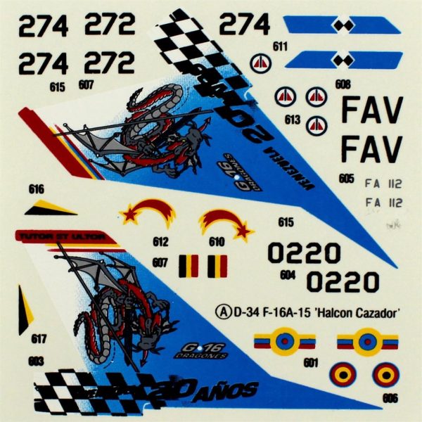 1/72 F-16A-15 (Avcı Şahin) Savaş Uçağı Maketi, Mister Craft D034 - Görsel 6