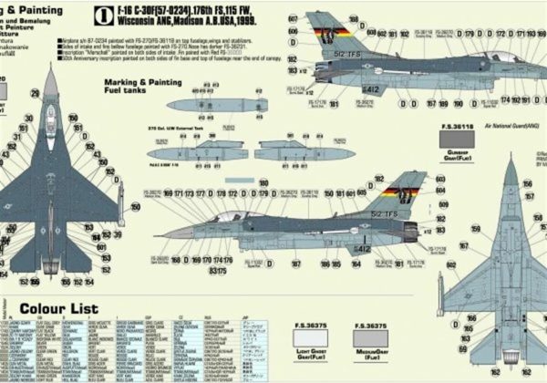 1/72 F-16C-30 (Ramstain Dragon) Savaş Uçağı Maketi, Mister Craft D067 - Görsel 2