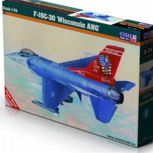 1/72 F-16C-30 (Wisconsin ANG) Savaş Uçağı Maketi, Mister Craft D074