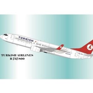 1/144 Thy Boeing 737-800 Dekal Çıkartma, Babibi DAT01001