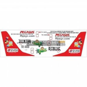 1/144 Pegasus Boeing 737-500 Avea Dekal Çıkartma, Babibi DAT01002