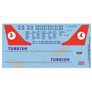 1/144 Thy Airbus A320 Dekal Çıkartma, Babibi DAT01012