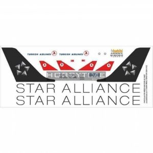 1/144 Thy Airbus A340 Star Alliance Dekal Çıkartma, Babibi DAT01015
