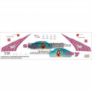 1/144 Sky Airlines Boeing 737-400 Adam-Eve Dekal Çıkartma, Babibi DAT01016