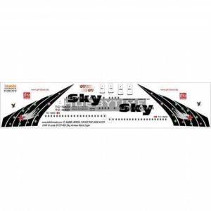 1/144 Sky Airlines Boeing 737-400 Black Eagle Dekal Çıkartma, Babibi DAT01019