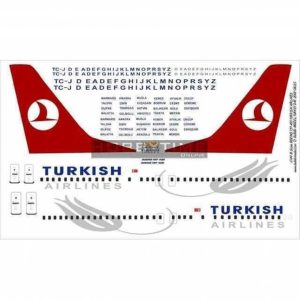 1/144 Thy Boeing 737-400 Dekal Çıkartma, Babibi DAT01025
