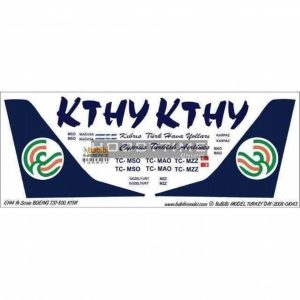 1/144 Kthy Boeing 737-800 Dekal Çıkartma, Babibi DAT01043