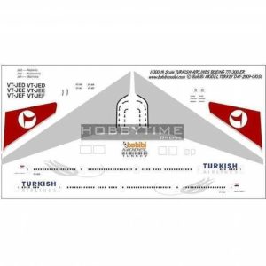 1/300 Thy Boeing 777-300ER Dekal Çıkartma, Babibi DAT01056