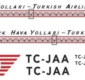 1/144 Thy DC-9 Retro Topkapı Dekal Çıkartma, Babibi DAT01066
