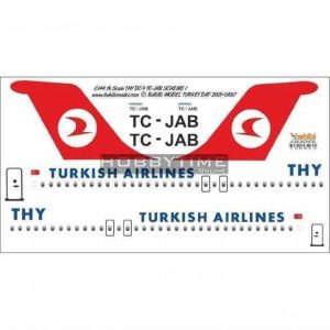 1/144 Thy DC-9 TC-JAB Dekal Çıkartma, Babibi DAT01067