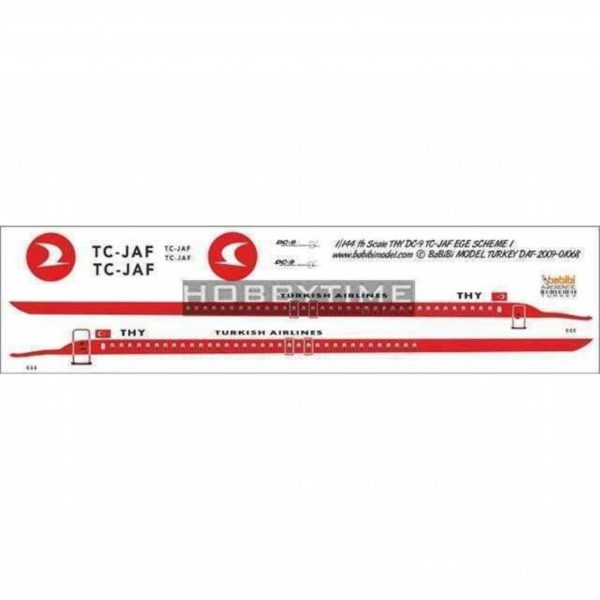 1/144 Thy DC-9 TC-JAF Ege Şema-1 Dekal Çıkartma, Babibi DAT01068