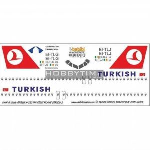 1/144 Thy Airbus A320 First Plane Serisi-2 Dekal Çıkartma, Babibi DAT01085