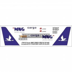 1/144 Mng Cargo 737-400 Dekal Çıkartma, Babibi DAT01095