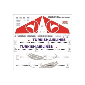 1/200 Thy Boeing 777-300ER Dekal Çıkartma, Babibi DAT01132