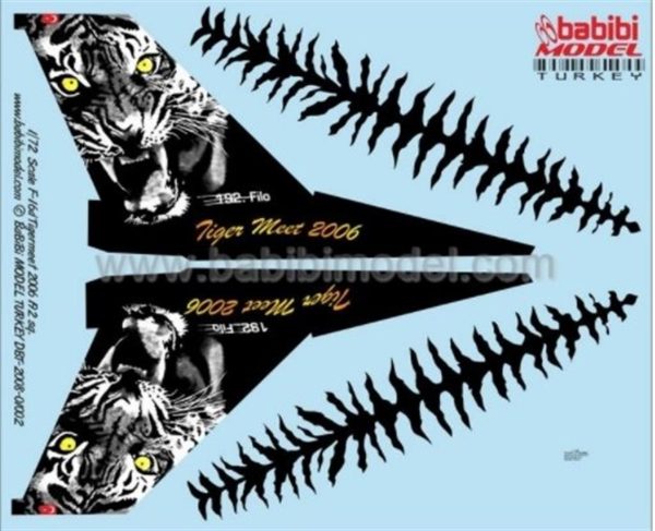 1/48 F-16 D Tigermeet 2006 Dekal Çıkartma, Babibi DBT01015 - Görsel 3