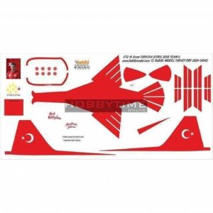 1/72 Türk Yıldızları 2008-6 Dekal Çıkartma, Babibi DBT01042