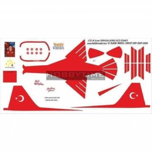 1/72 Türk Yıldızları Old-8 Dekal Çıkartma, Babibi DBT01060
