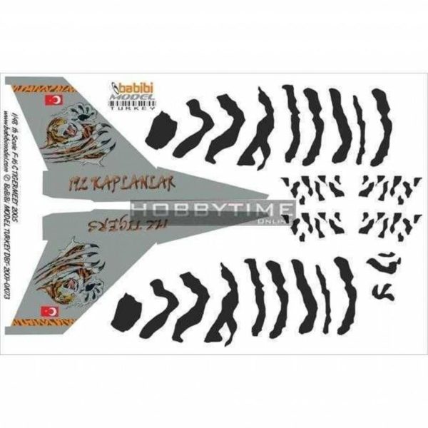 1/48 F-16C Tigermeet 2005 Dekal Çıkartma, Babibi DBT01073
