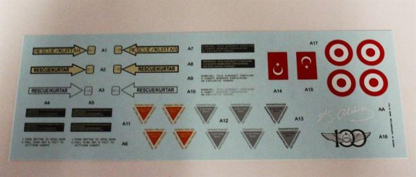 1/32 F-16 C/D 192.Kaplan Filo Dekal Çıkartma, Babibi DBT01095 - Görsel 2