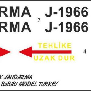 1/72 S-70 Jandarma Dekal Çıkartma, Babibi DBT01223