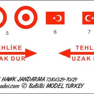 1/72 S-70 Jandarma 701329 Dekal Çıkartma, Babibi DBT01234