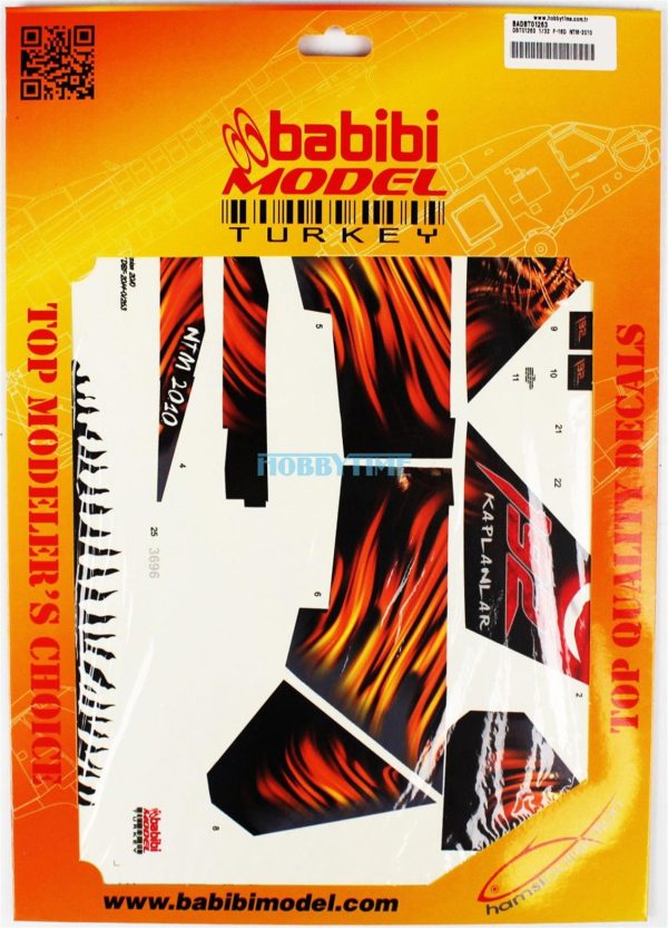 1/32 F-16D NTM-2010 Dekal Çıkartma, Babibi DBT01263