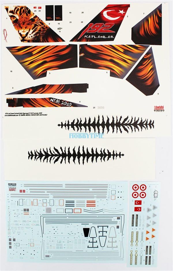 1/32 F-16D NTM-2010 Dekal Çıkartma, Babibi DBT01263 - Görsel 2