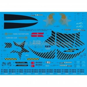 1/48 F-16 Solatürk 2-3 ve Kurtlar Dekal Çıkartma, Babibi DDT01015