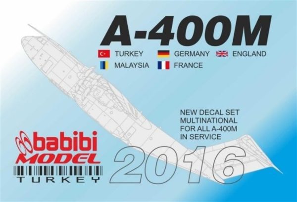 1/144 A-400M Multinational Dekal Çıkartma, Babibi DDT01021