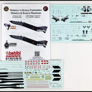 1/72 Korsan ve Hançer Filo Dekal Çıkartma Seti, Babibi DDT01024