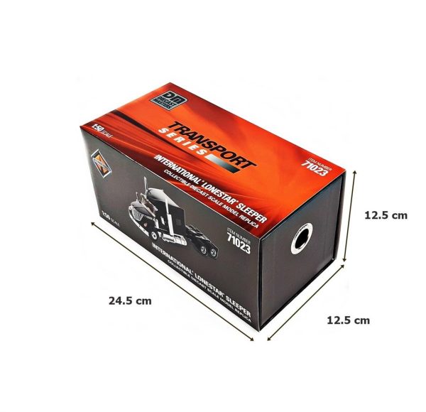 1/50 International LoneStar Kabinli Çekici Kapıları açılır Siyah Diecast, Diecast Masters 71023 - Görsel 5