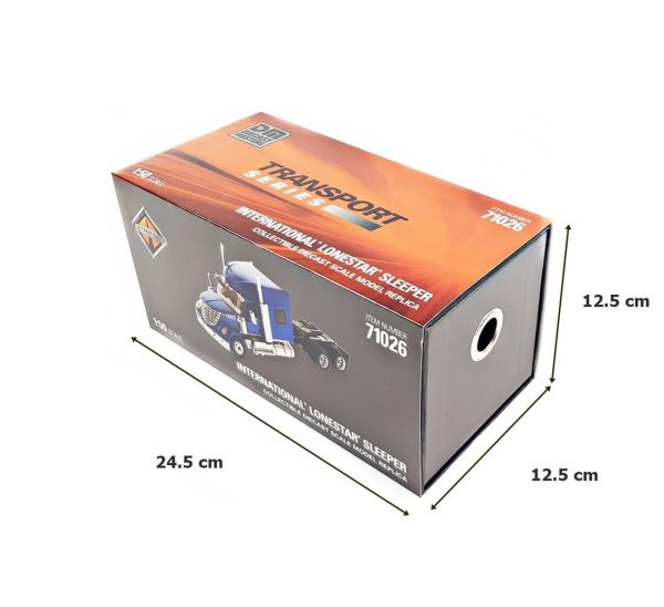 1/50 International LoneStar Kabinli Çekici Kapıları Açılır Mavi Diecast, Diecast Masters 71026 - Görsel 5