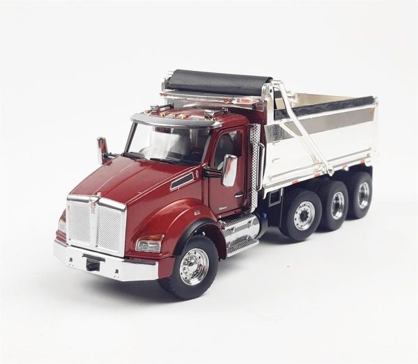 1/50 Kenworth T880 SBFA Damperli Kamyon Kırmızı Diecast, Diecast Masters 71059