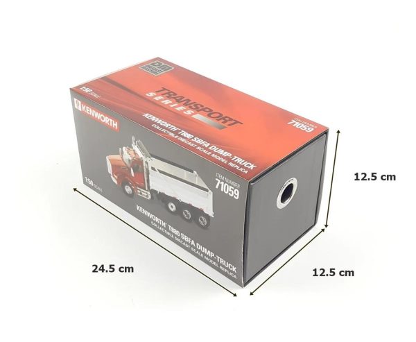 1/50 Kenworth T880 SBFA Damperli Kamyon Kırmızı Diecast, Diecast Masters 71059 - Görsel 5