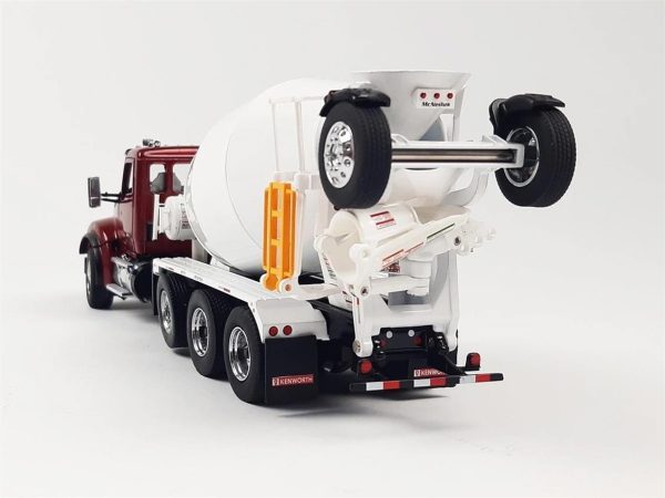 1/50 Kenworth T880 SBFA 3 akslı Çimento Mikseri Kırmızı Diecast, Diecast Masters 71062 - Görsel 4