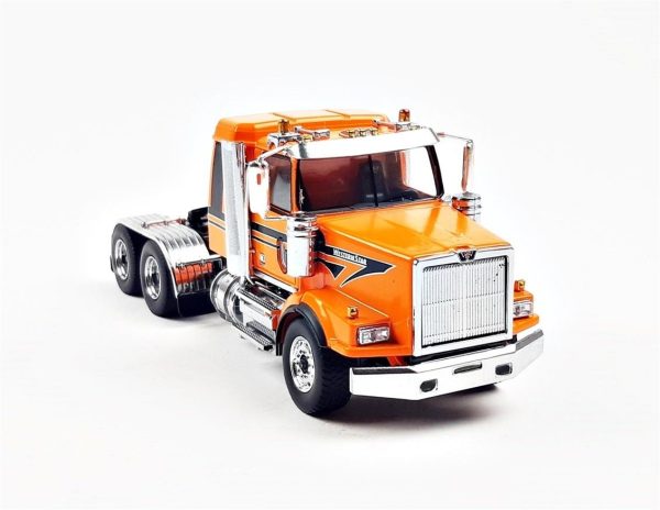 1/50 Western Star 4900 SB Kabinli Tandem Çekici Metalik Turuncu Diecast, Diecast Masters 71063 - Görsel 2