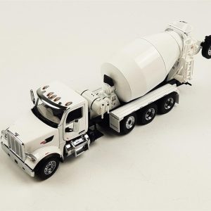1/50 Peterbilt 567 3 akslı Çimento Mikseri Beyaz Diecast, Diecast Masters 71074